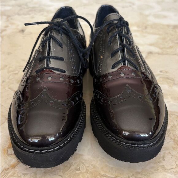 Florentia Pelle Firenze Patent Leather Wingtip Brogues - Picture 10 of 15